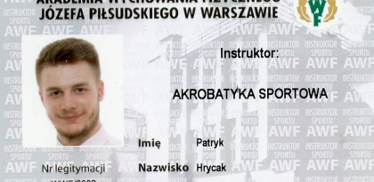 Instruktor Akrobatyki Sportowej